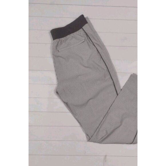 Athleta Black and White Striped Track Pants - Picture 7 of 8